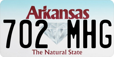 AR license plate 702MHG