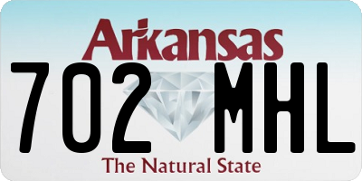 AR license plate 702MHL