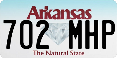 AR license plate 702MHP