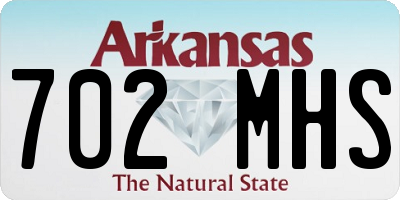 AR license plate 702MHS