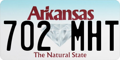 AR license plate 702MHT