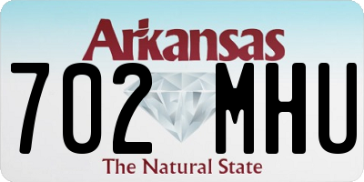 AR license plate 702MHU