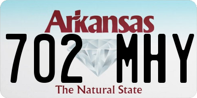 AR license plate 702MHY