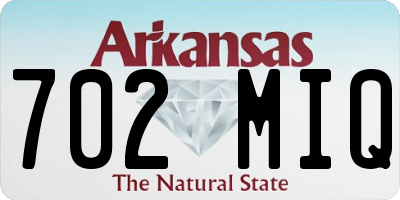 AR license plate 702MIQ