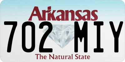 AR license plate 702MIY