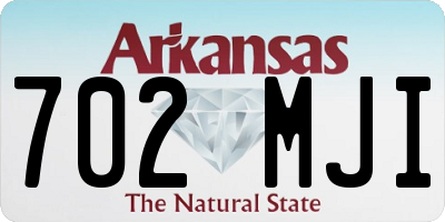 AR license plate 702MJI