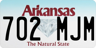 AR license plate 702MJM