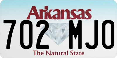 AR license plate 702MJO