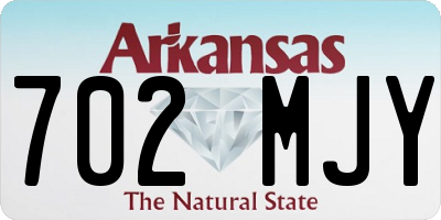 AR license plate 702MJY