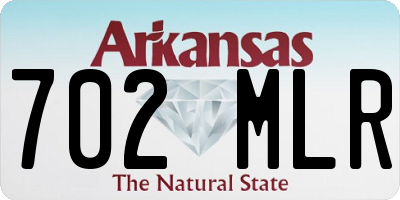 AR license plate 702MLR