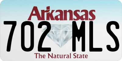 AR license plate 702MLS