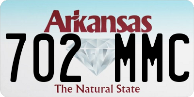 AR license plate 702MMC