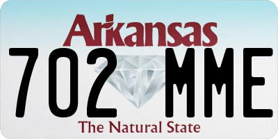 AR license plate 702MME