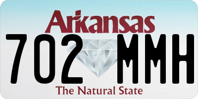 AR license plate 702MMH