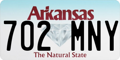 AR license plate 702MNY