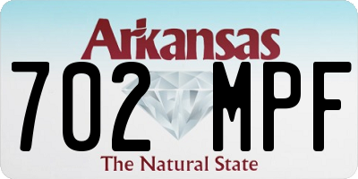 AR license plate 702MPF