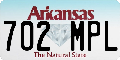 AR license plate 702MPL
