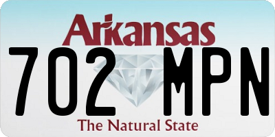AR license plate 702MPN