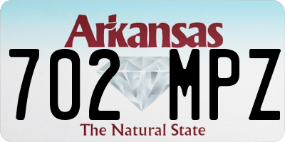 AR license plate 702MPZ