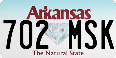 AR license plate 702MSK