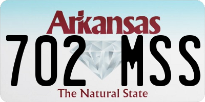 AR license plate 702MSS