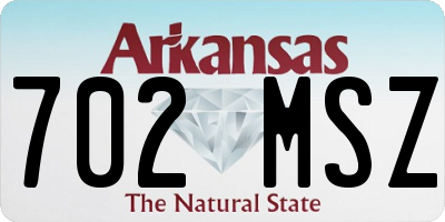 AR license plate 702MSZ