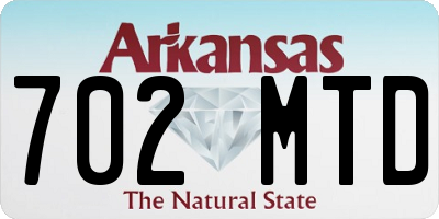 AR license plate 702MTD