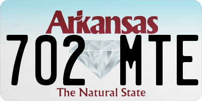 AR license plate 702MTE