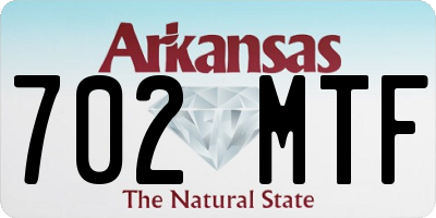 AR license plate 702MTF