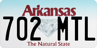 AR license plate 702MTL