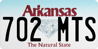 AR license plate 702MTS