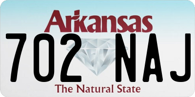 AR license plate 702NAJ