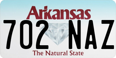AR license plate 702NAZ