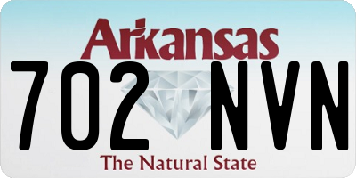 AR license plate 702NVN
