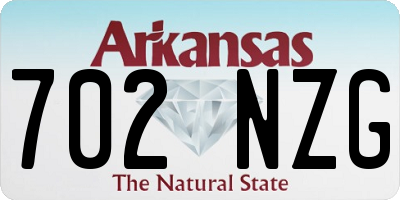 AR license plate 702NZG