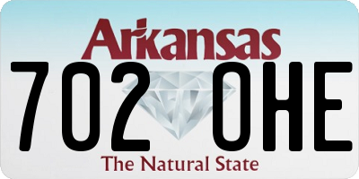 AR license plate 702OHE