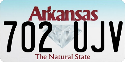 AR license plate 702UJV