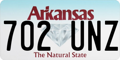 AR license plate 702UNZ