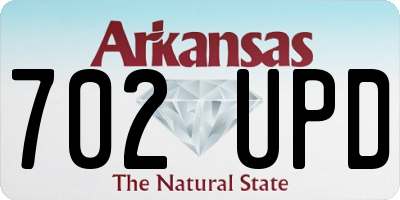 AR license plate 702UPD