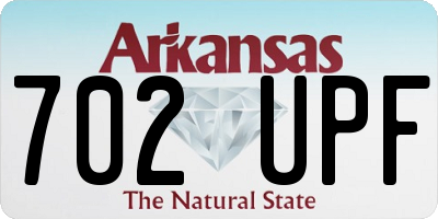 AR license plate 702UPF