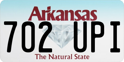 AR license plate 702UPI