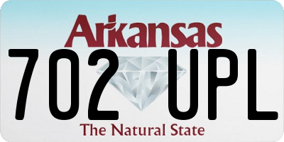 AR license plate 702UPL