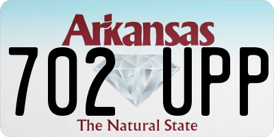 AR license plate 702UPP
