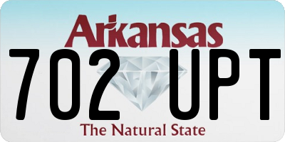 AR license plate 702UPT