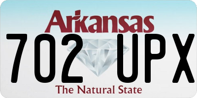 AR license plate 702UPX