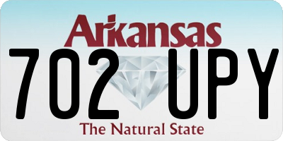 AR license plate 702UPY