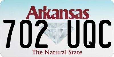 AR license plate 702UQC
