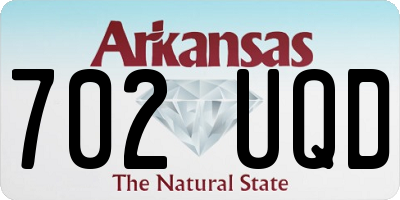 AR license plate 702UQD