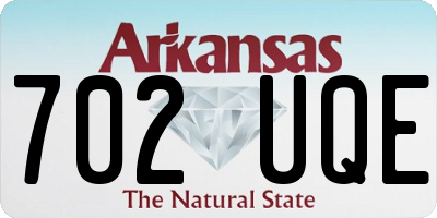 AR license plate 702UQE