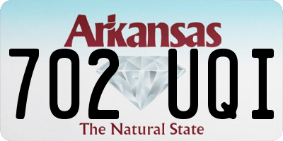 AR license plate 702UQI
